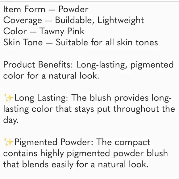 New W7 Candy Blush in Gossip - Tawny Pink, .21oz - Picture 4 of 6